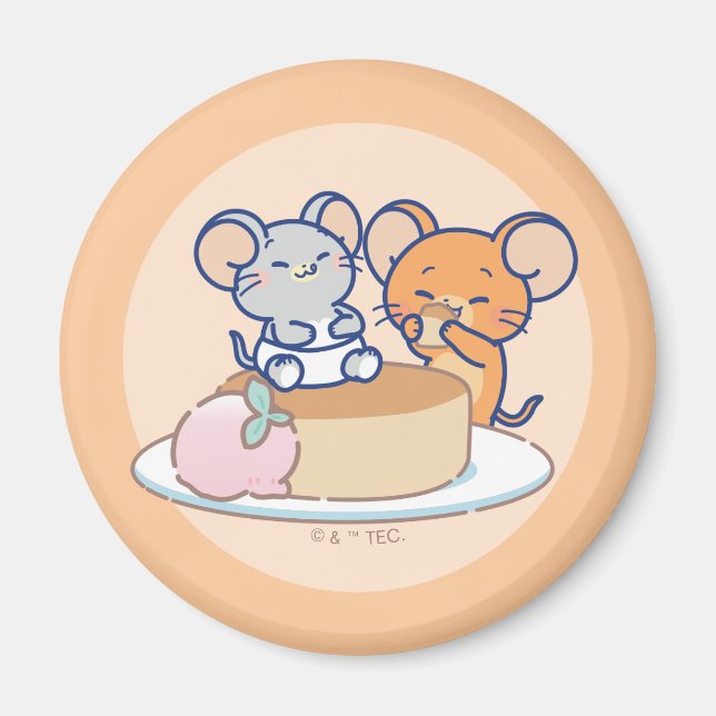 Íman Anime Tuffy e Jerry Cheesecake (Frente)