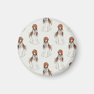 Íman Anime Weeb Girl Manga Pattern Design