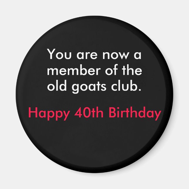 Íman aniversário (Frente)