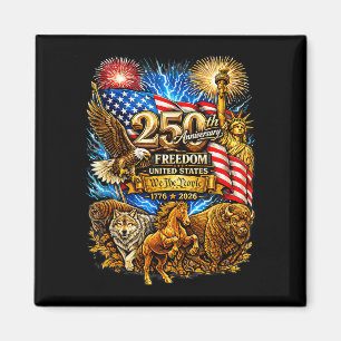 Íman Aniversário americano de 250 anos Vintage 1776-202