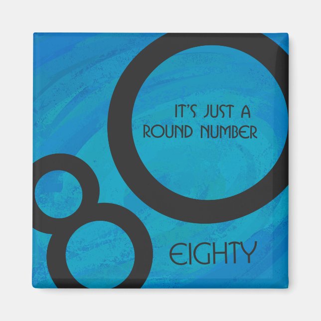 Íman Aniversário da Década Azul 80 (Frente)