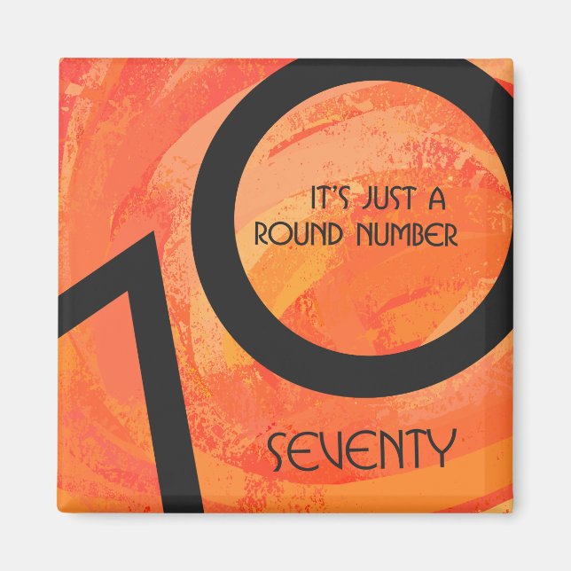 Íman Aniversário da Década Orange 70 (Frente)