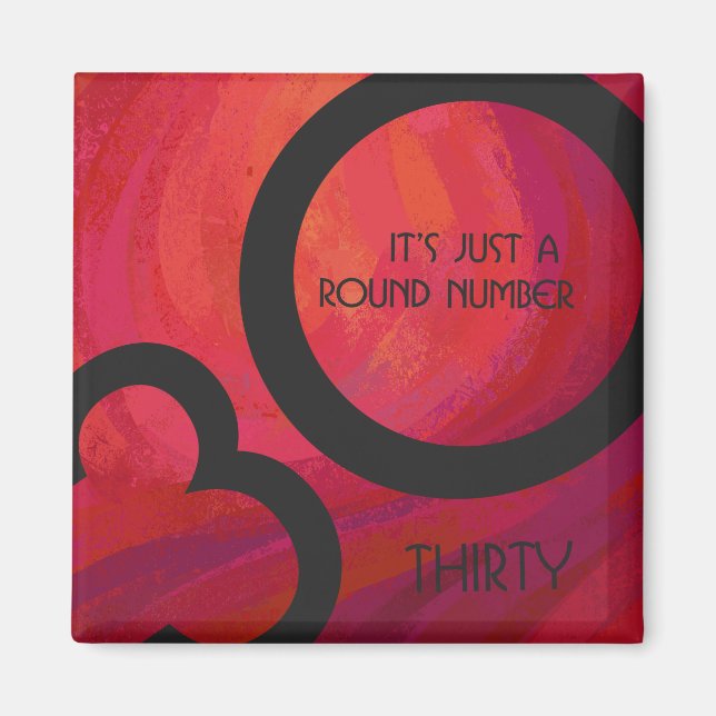 Íman Aniversário da Década Vermelha 30 (Frente)