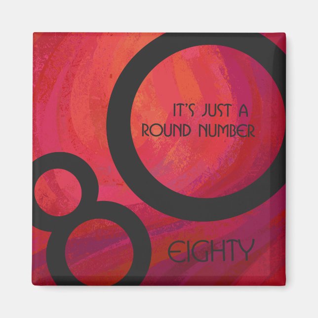 Íman Aniversário da Década Vermelha 80 (Frente)