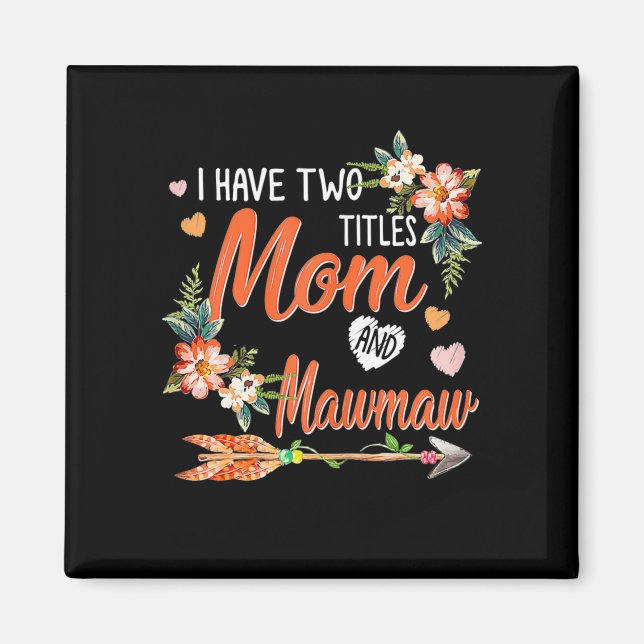 Íman Aniversário da Mãe e da Vovó (Frente)
