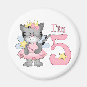 Íman Aniversário da princesa Gatinho 5o