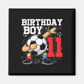 Íman Aniversário de 11 anos para meninos Futebol Soccer