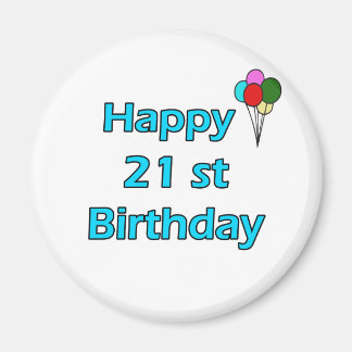 Íman Aniversário de 21 anos feliz