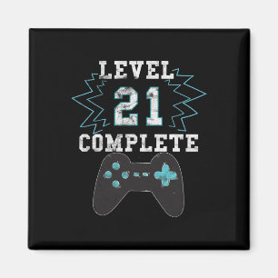 Íman aniversário de 21 anos Video Game Humor Tee Funny 
