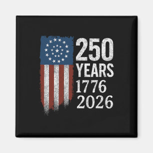 Íman Aniversário de 250 Anos 1776–2026 Bandeira America