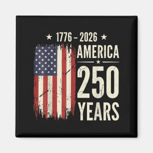 Íman Aniversário de 250 anos da América 1776 2026 Bande