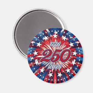 Íman Aniversário de 250 anos da América 1776-2026 Fogos