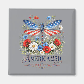 Íman Aniversário de 250 anos Dragoy Usa Bandeira Patrió