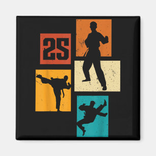 Íman Aniversário de 25 anos de Karatê Taekwondo Homem d