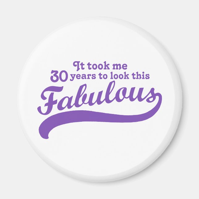 Íman Aniversário de 30 anos (Frente)