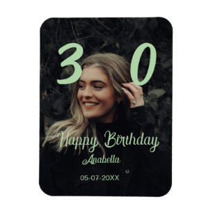 Íman aniversário de 30 anos adicionar nome data ano ver