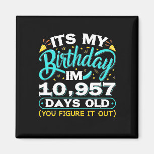 Íman Aniversário de 30 anos   É O Meu aniversário de