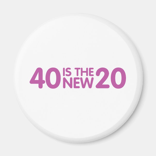 Íman aniversário de 40 anos (Frente)