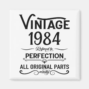 Íman Aniversário de 40 anos personalizado preto