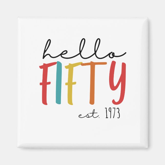 Íman Aniversário de 50 anos (Frente)