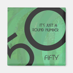 Íman Aniversário de 50 Décadas Verde