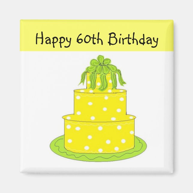 Íman Aniversário de 60 anos (Frente)