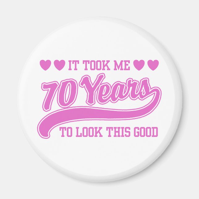 Íman Aniversário de 70 anos (Frente)