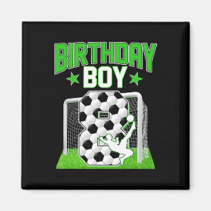 Íman Aniversário de 8 anos de Futebol Menino de 8 anos