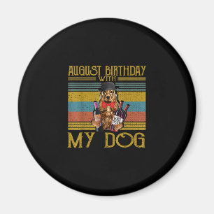 Íman Aniversário De Agosto Com O Meu Cachorro Irlandês