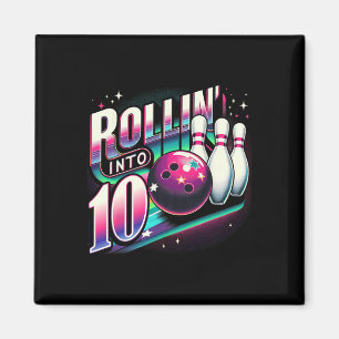 Íman Aniversário de Boliche Rolando Em 10 Festa 10º Ani