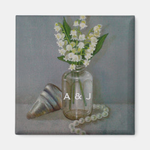 Íman Aniversário de Casamento 30 Pearl Personalizado