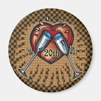 Íman Aniversário de Casamento de 20