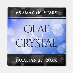 Íman Aniversário de Casamento do Elegante 45º Sapphir