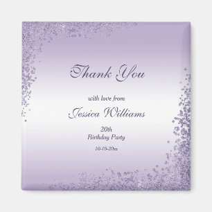 Íman Aniversário de Decoração da Largura Roxa Esparcial