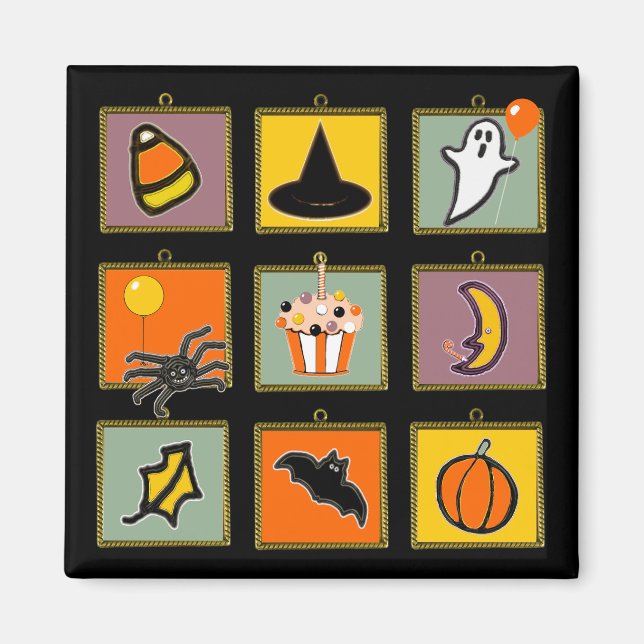 Íman Aniversário de Halloween (Frente)