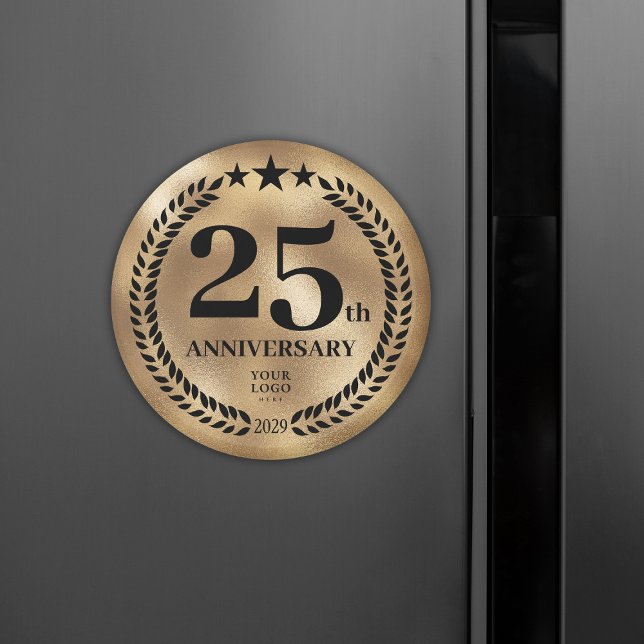Íman Aniversário de negócios do 25 Dourado (25th Business Anniversary Gold Magnet
)