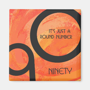 Íman Aniversário do 90 de Orange Decade