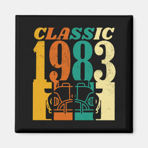 Íman Aniversário do Carro vintage 41rua Clássico 1983