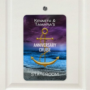 Íman Aniversário do marcador da porta de Stateroom do