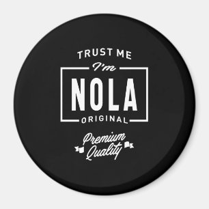 Íman Aniversário do Nome Personalizado Nola