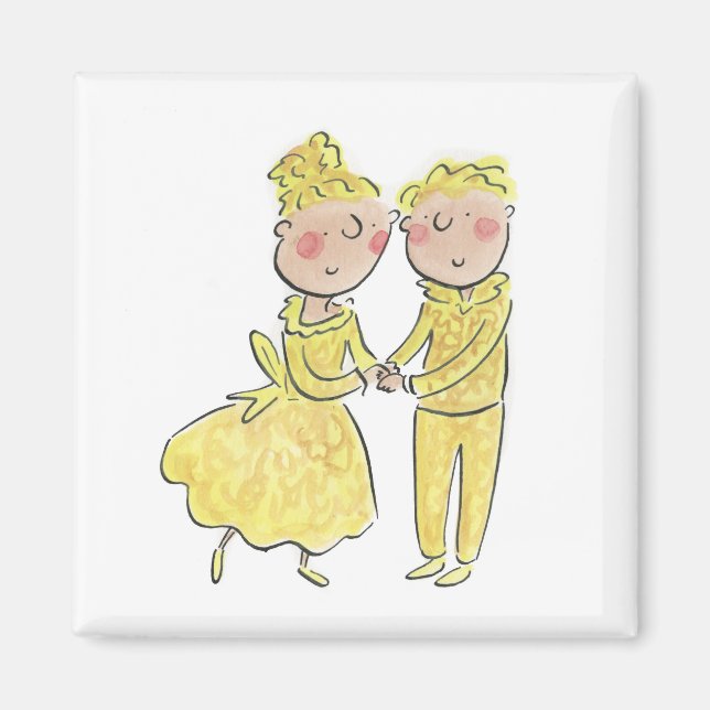 Íman Aniversário do ouro (Frente)