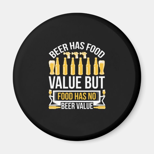 Íman Aniversário do Valor Alimentar da Cerveja (Frente)