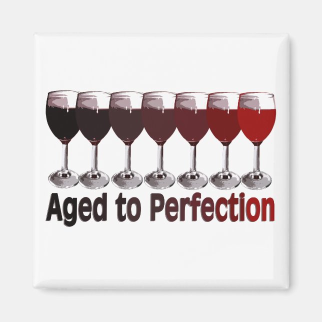 Íman Aniversário do Vinho Vermelho (Frente)