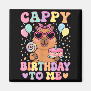 Íman Aniversário engraçado do capivara para aniversário