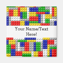 Íman Aniversário/festa do Criador de Blocos de Cores Pr