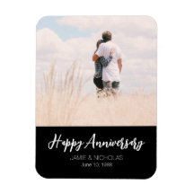 Aniversário foto personalizada moderna casamento e