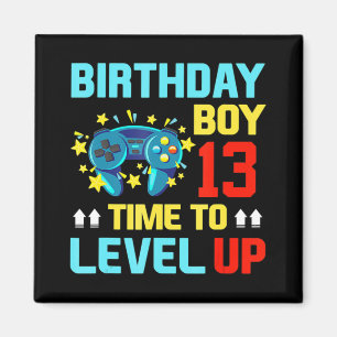 Íman Aniversário Garoto 13 Videos games De 13 Anos Ofer