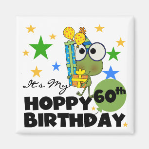 Íman Aniversário Hoppy de Froggie 60th