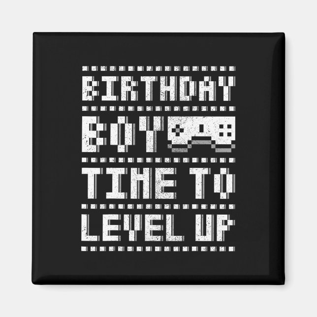 Íman Aniversário Hora De Aproximar Jogo De Vídeo Para A (Frente)