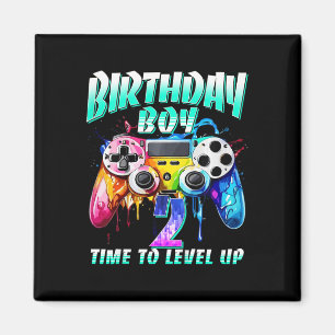 Íman Aniversário Infantil Menino Hora de Subir de Nível